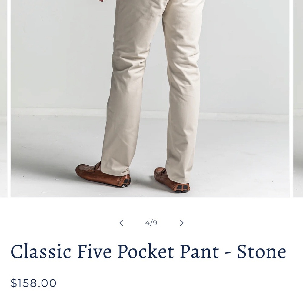 Classic Stone Chino Pants
